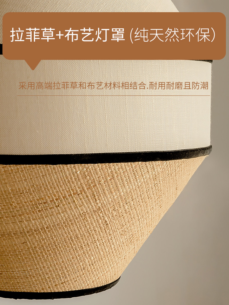Bohemia Wabi Sabi Handmade New Design Rattan American farmhouse pendant light(WH-AP-575)