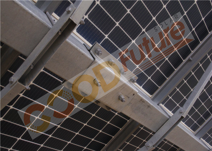 Mechanical Galvanized Steel 2P Solar Tracker With Max 100 Modules