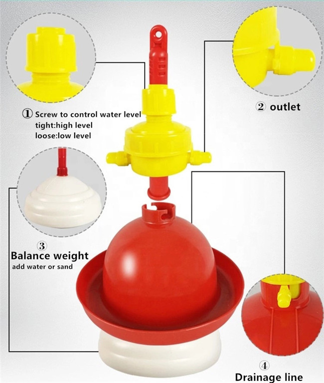 38cm Poultry Water Drinkers Nestable Plasson Broiler Drinker