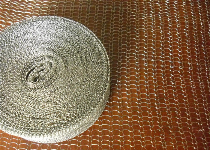 Tin Coated Knitted Wire Mesh 40mm 30m/roll Vapour Liquid Filtering For Shielding