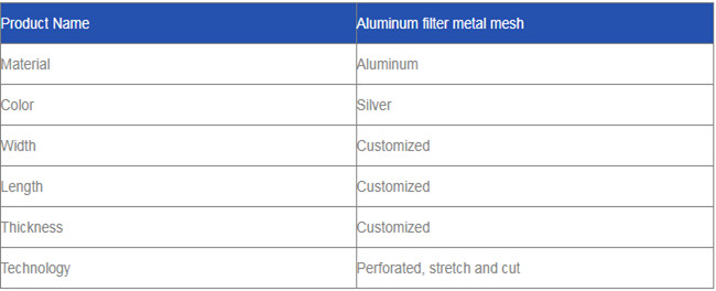 Multilayer Aluminium Filter Mesh OEM Compressed Honeycomb Air Vent Silver Color