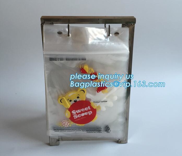LDPE PP zipper or slider custom print plastic deli saddle bag, PE Saddle Deli Bag,Slider saddle bag, Deli Saddle Bag wit