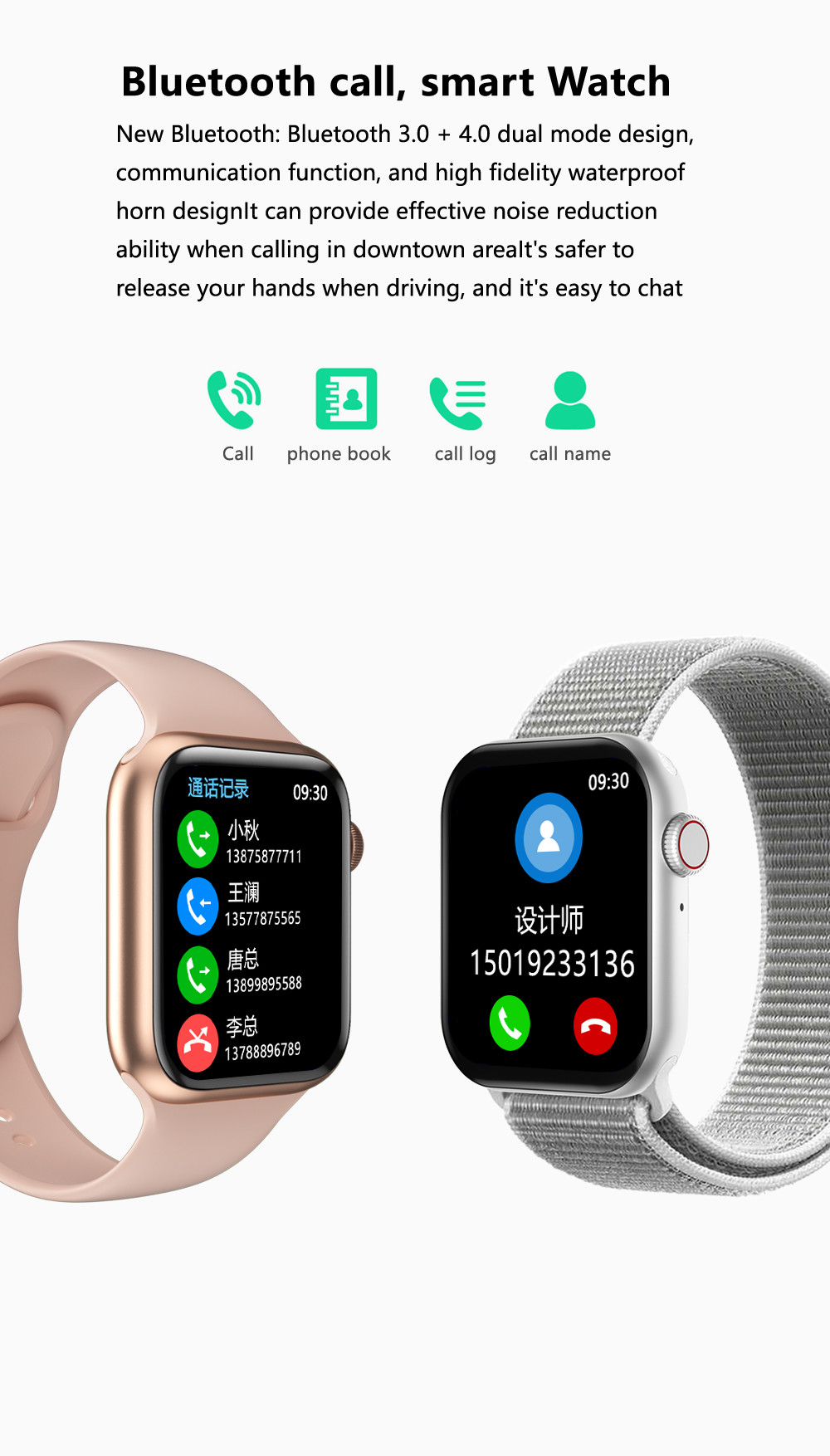 2021 Original IWO YY21 Smart Watch Call 44mm Fitness Tracker Heart Rate Monitor Blood Pressure SmartWatch IOS Android P