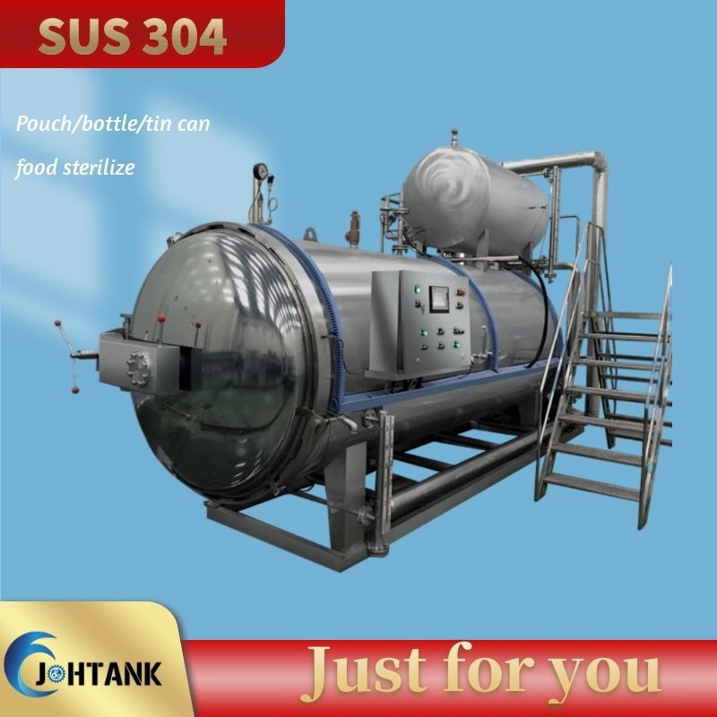Canned Tuna Food Autoclave Retort Sterilizer PLC Control
