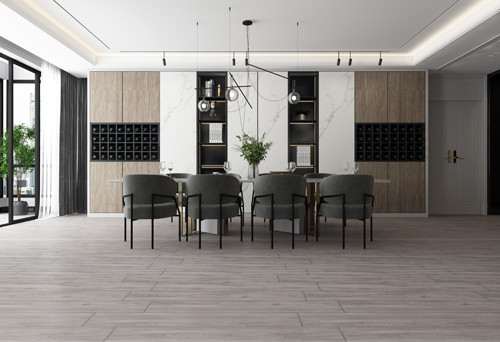 Solid Wood Effect Porcelain Tiles Matte Surface Non Slip For Bedroom 20*120Cm