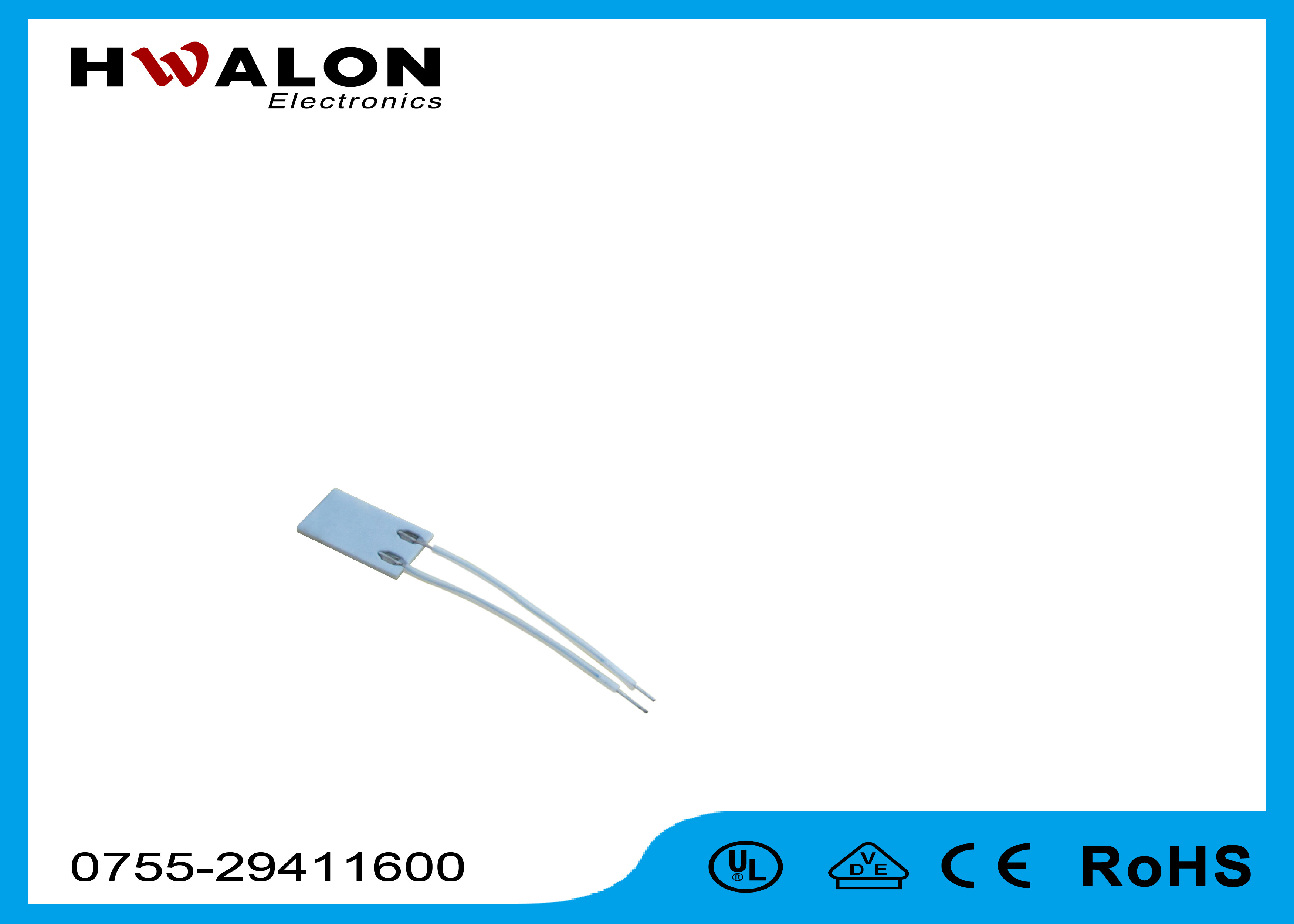 Stable MCH PTC Thermistor Heater 0.5MM Nickel Wire / Nickel Copper Wire Lead