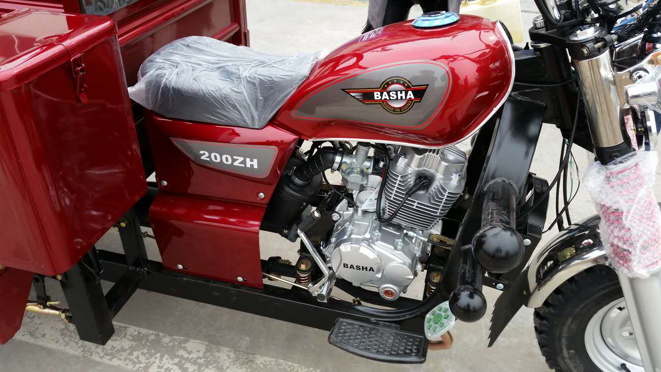 Wind Cooled Adult 1.2*1.8m 200CC Cargo Tricycle