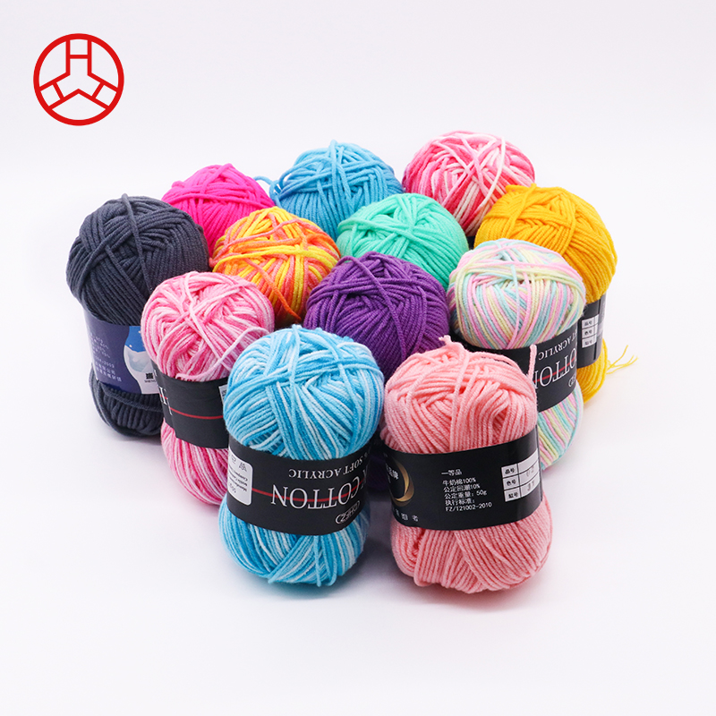4 Ply Wool Crochet Knitting Thread for Sweater Accepted OEM/ODM and Milk Cotton Material
