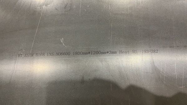 Inconel 600 plate