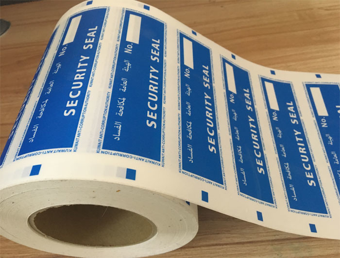 Custom Printing Void Open Security Label Tamper Evident Packing Label With Barcode