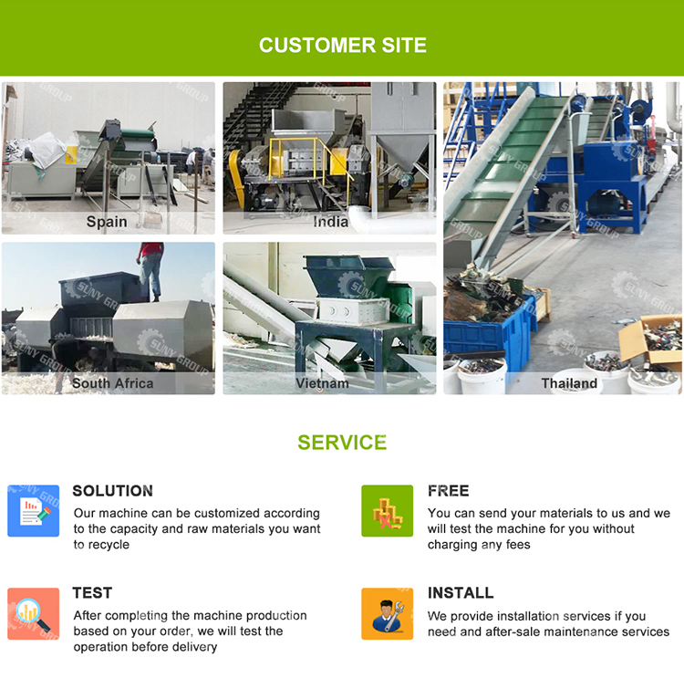 Double Shaft Shredder Metal Crusher Machine For Scrap Metal Processing Facility