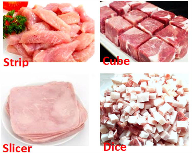 Pork Dicer Frozen Meat Chicken Butchering Equipment Automatic Meat Cutting Machine 220V