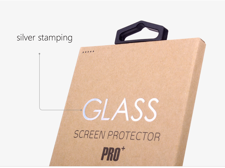 Varnishing Art Paper Tempered Glass Packing Box for Custom Retail Screen Protector Package