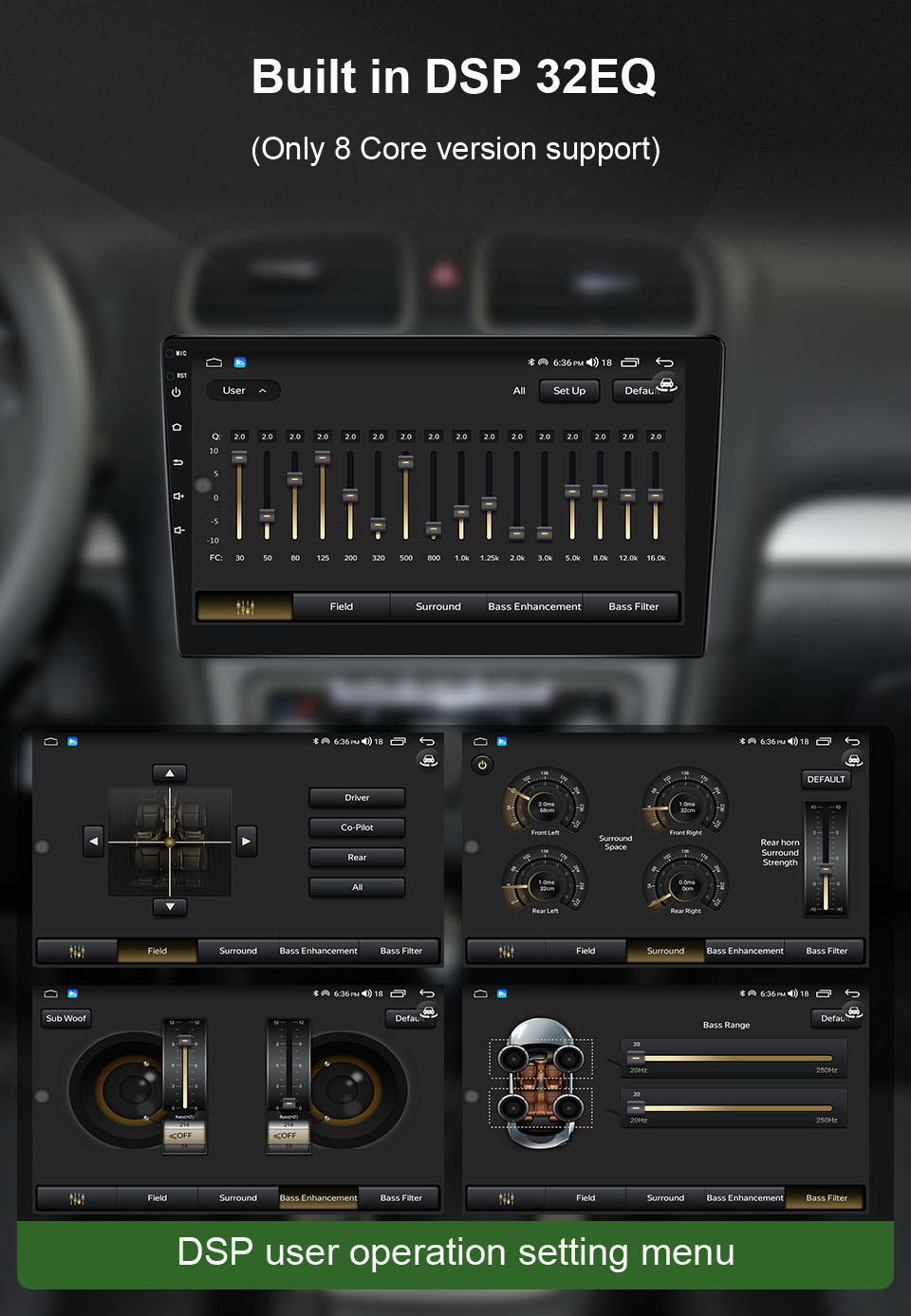 Universal Car Fitment 9 inch Android 10.0 Car Radio with 1G 2G 16G 32G Memory and Wifi