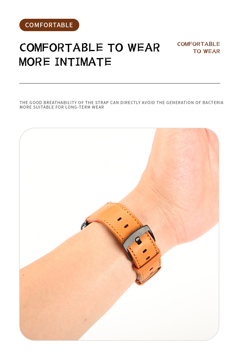 Genuine Leather Smart Watch Straps For iWatch 38mm 40mm 42mm 44mm 45mm 100%