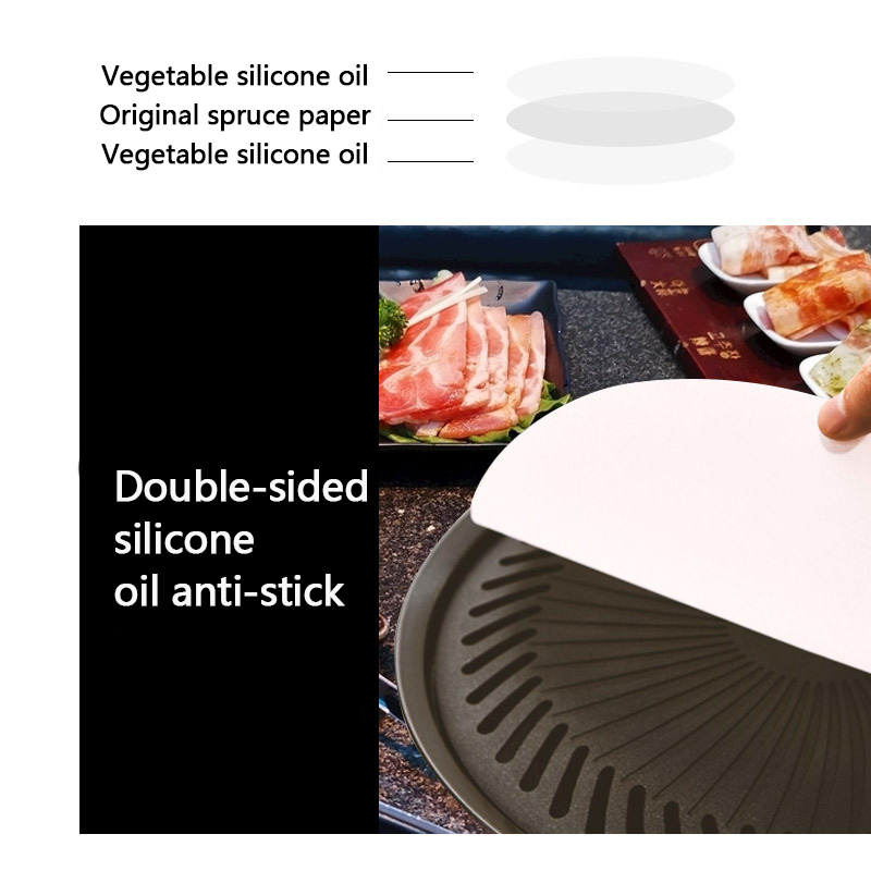 Single Side Coating Household BBQ Baking Greaseproof Paper Roll