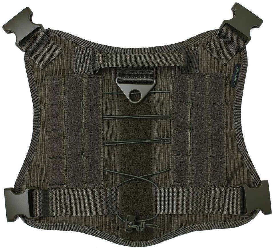SGS 25cm Lightweight Dog Training Vest 1000D Nylon With Detachable Pouches