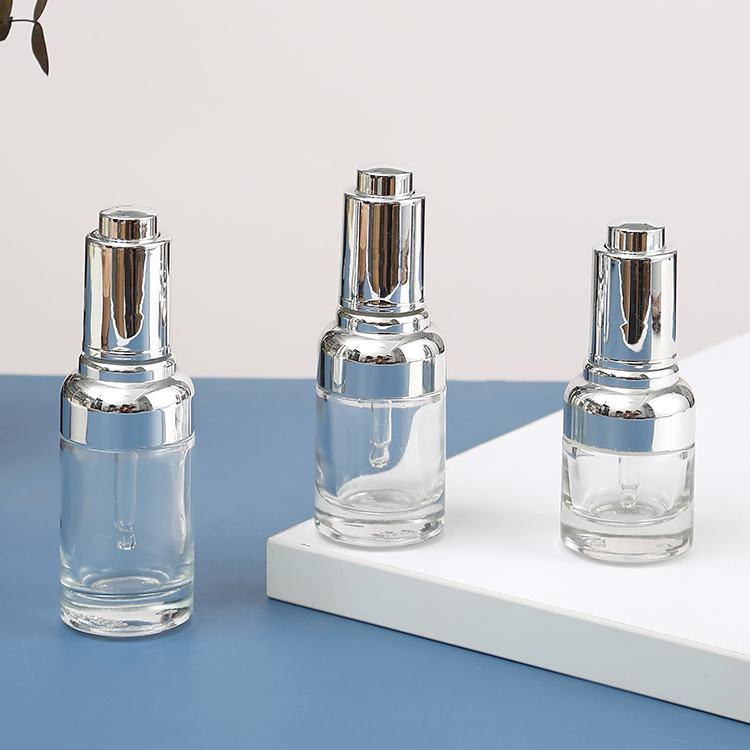 30ml 50ml 60ml Cosmetic Skin Care Essential Oil Essence Packaging Frosted Glass Flat Shoulder Matte Serum Dropper Bottle and Box