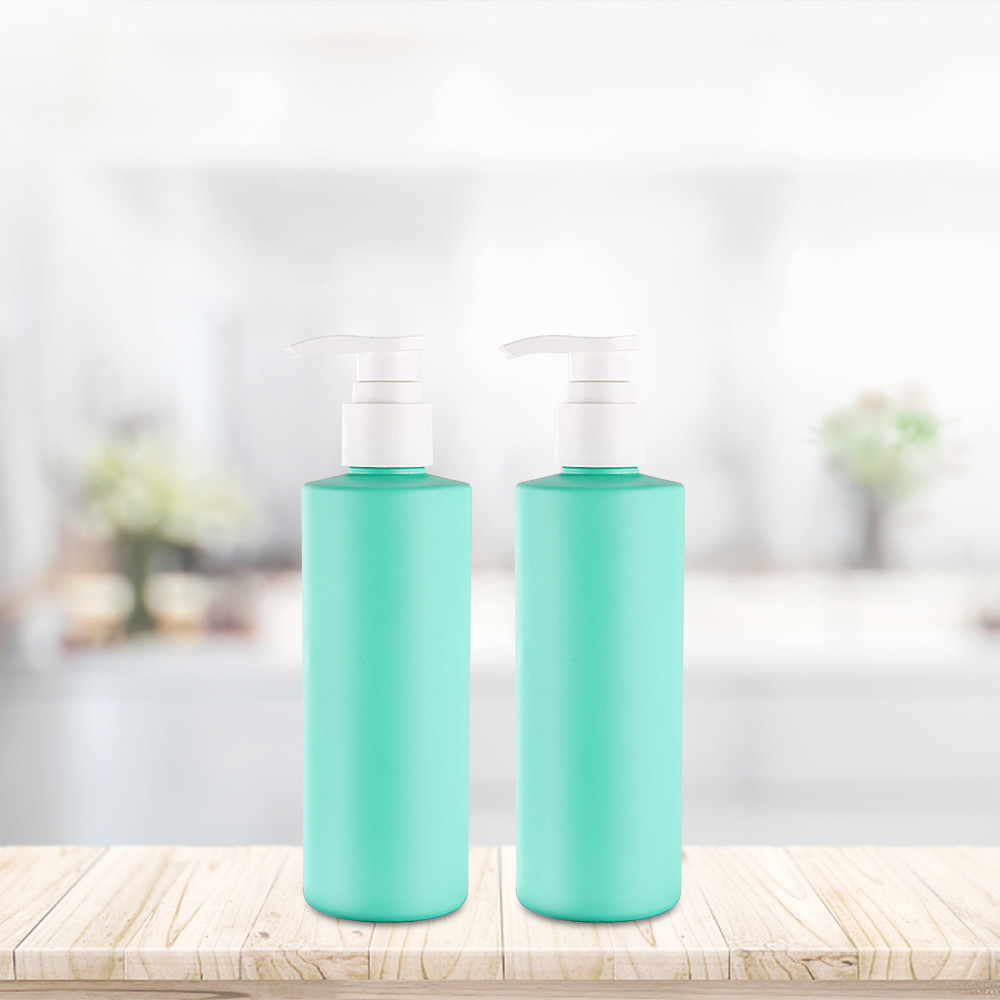 250 ML PET Bottle Matte Finish Hair Care Containers Cylinder With Pump