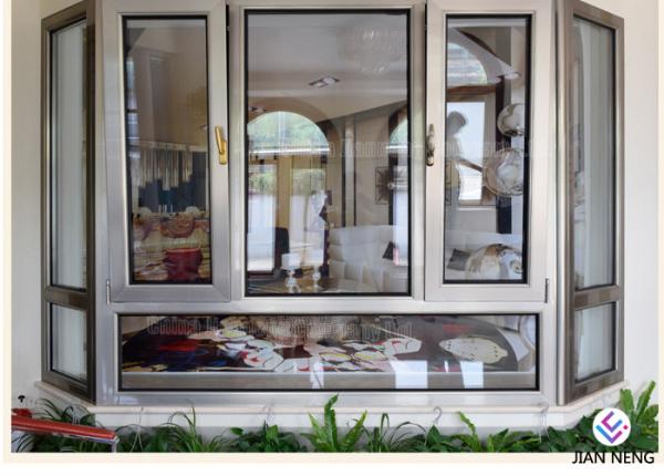 Anodized Swing Airproof Slim Profile Aluminium Windows With Aluminum Alloy
