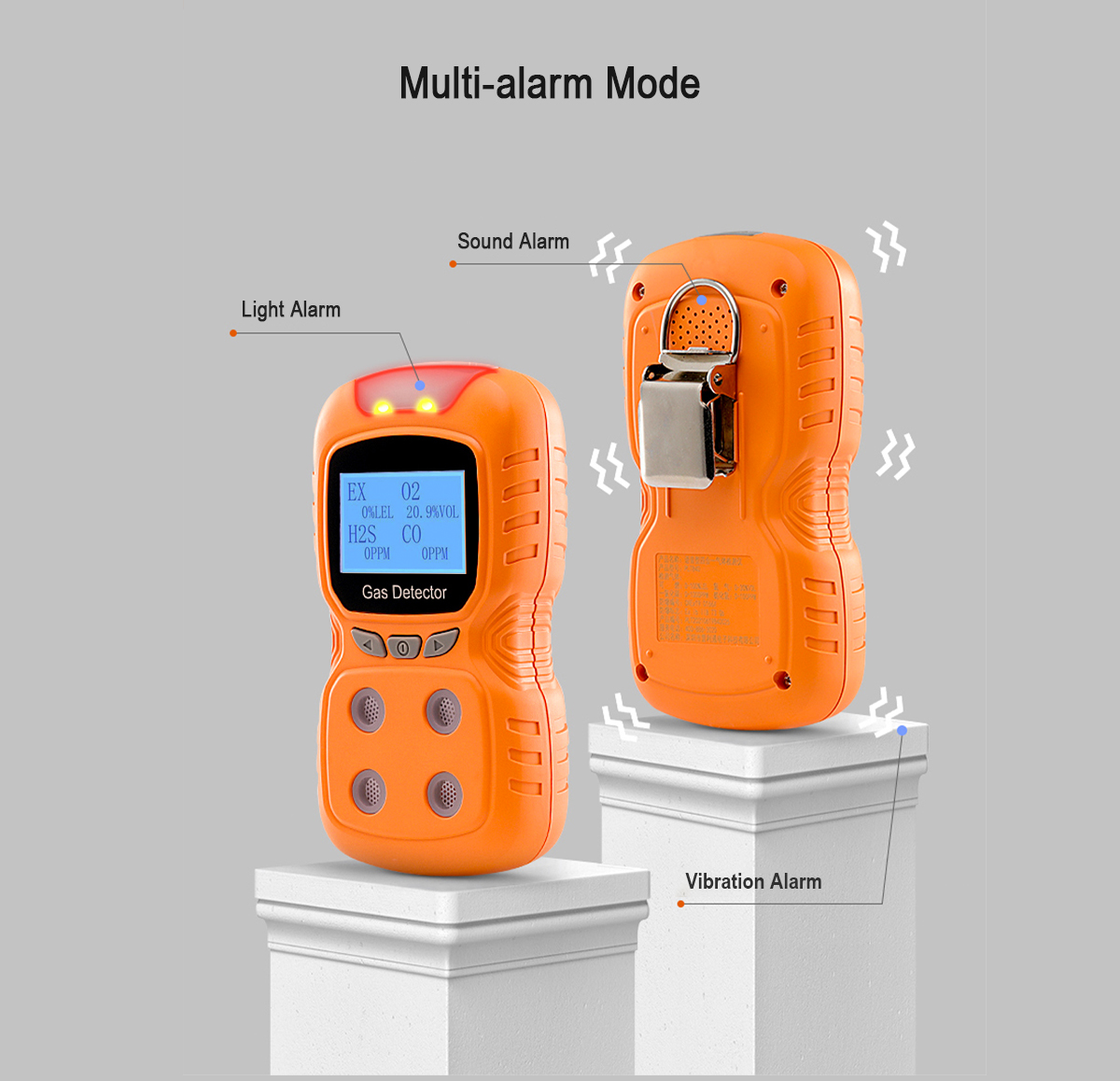 LCD Co Zt100k Personal Gas Detector Detect Natural Gas
