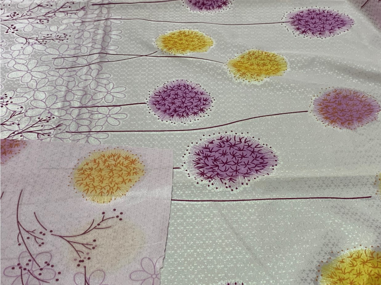 80gsm 100 Recycled Polyester Fabric , 230cm Wide Mattress Quilt Fabric