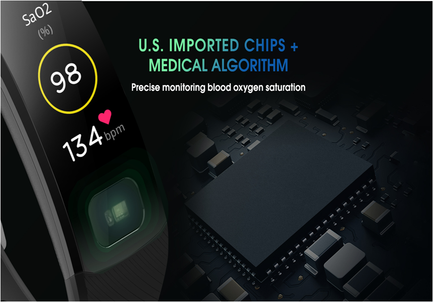 Sleep Monitoring TFT Screen Waterproof Smart Bracelet