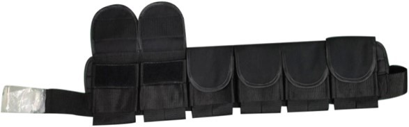 Nonslip Black Weight Belt Underwater , Antiwear Freediving Weight Belt