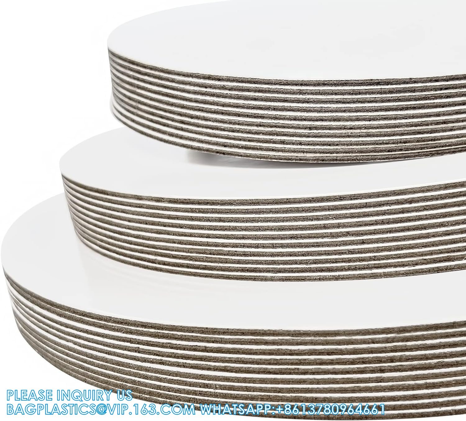 Sturdy Round Cake Boards 8 ,10 And 12 Inch, Gold Cardboard Cake Circles Plate Scalloped Base 3 Size Cake Base