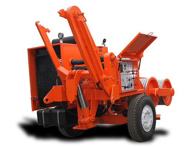 Power Line Stringing Equipment 4-stroke Cycle Diesel Liquid Cooling System Hydraulic Puller