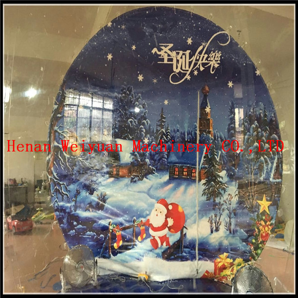 4M inflatable transparent snow globe for exhibition/Inflatable Christmas Snow Globe