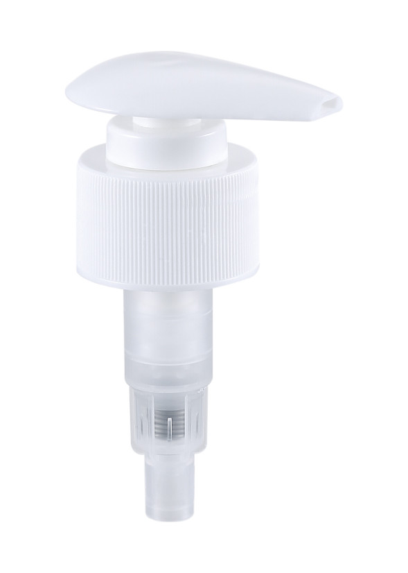 24mm 28mm Screw Lotion Dispenser Pump Plastic PP Material With Smooth Ribbed Closures