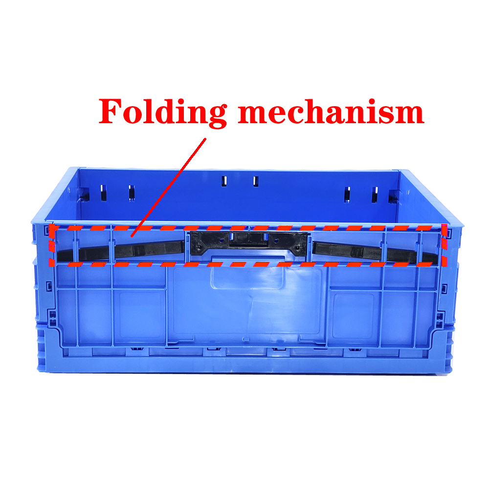 Milk Foldable Vegetable Crates PP Plastic Transport Euro Box Containers Parts Storage