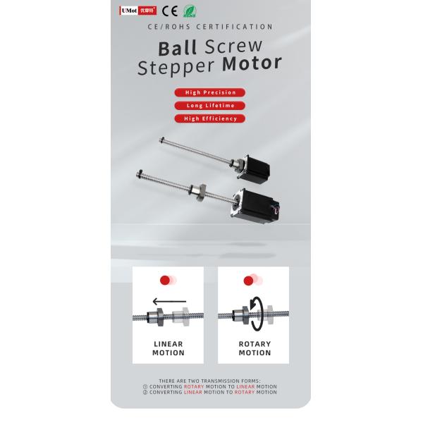 High Torque Nema 23 Linear Actuator with Integrated Driver and 2 Phase Hybrid Design