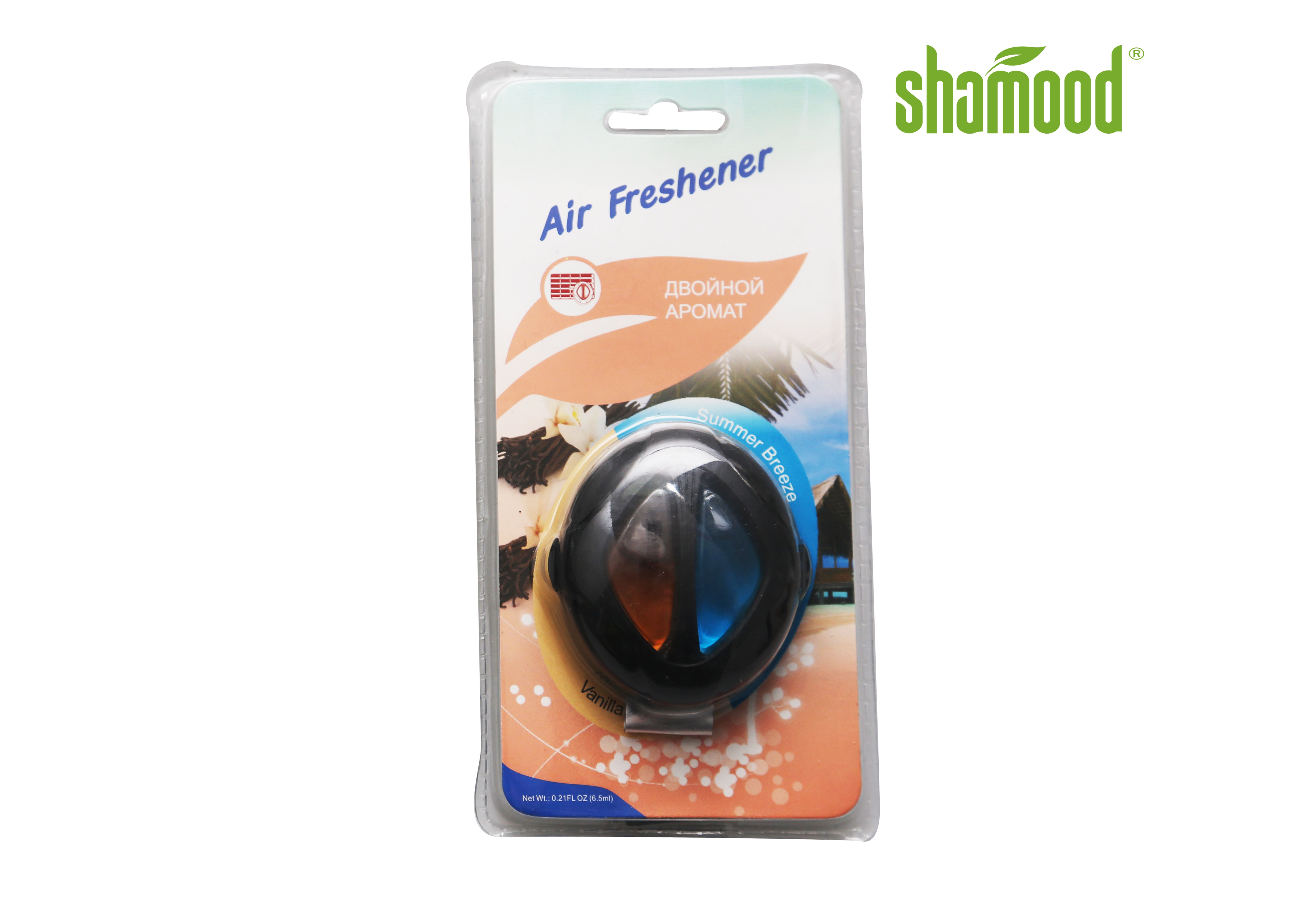 Round Membrane Air Freshener , Liquid Air Freshener For Car Vent 6ml Double Colors