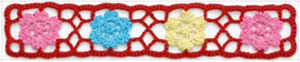 Long Vintage Cotton White Crochet Scallop Pattern Lace Trim DIY Embroidered Sewing Stretch
