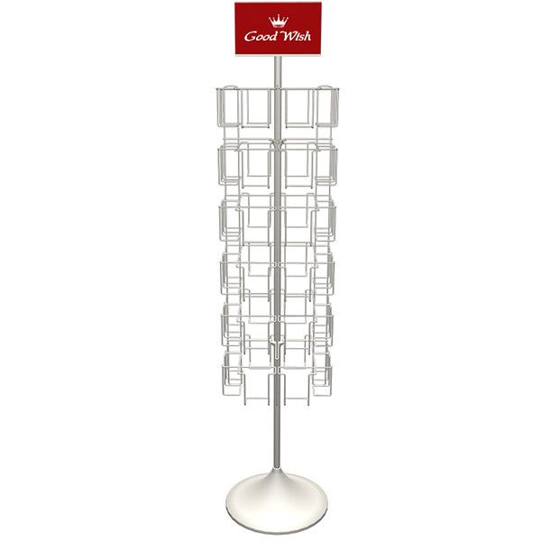 Custom Logo Printing Height 1650mm Rotating Display Rack TUV Approval