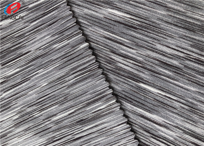 Melange Weft Knitted Fabric Yarn Dyed 90 Polyester 10 Spandex Jersey Fabric