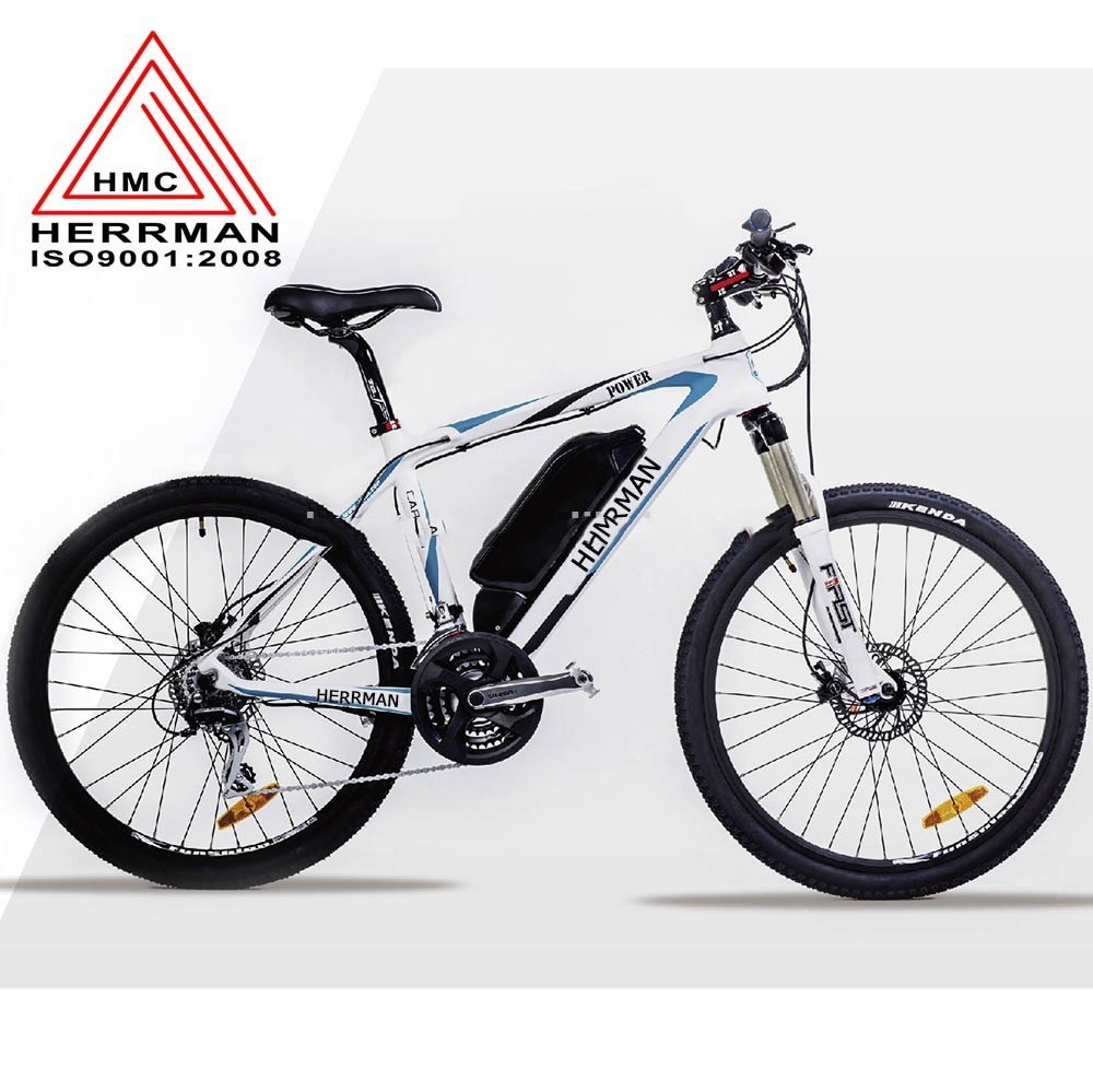Carbon Fiber Frame Off Road Electric Mountain Bikes With 48V 10.4Ah Lithium Battery