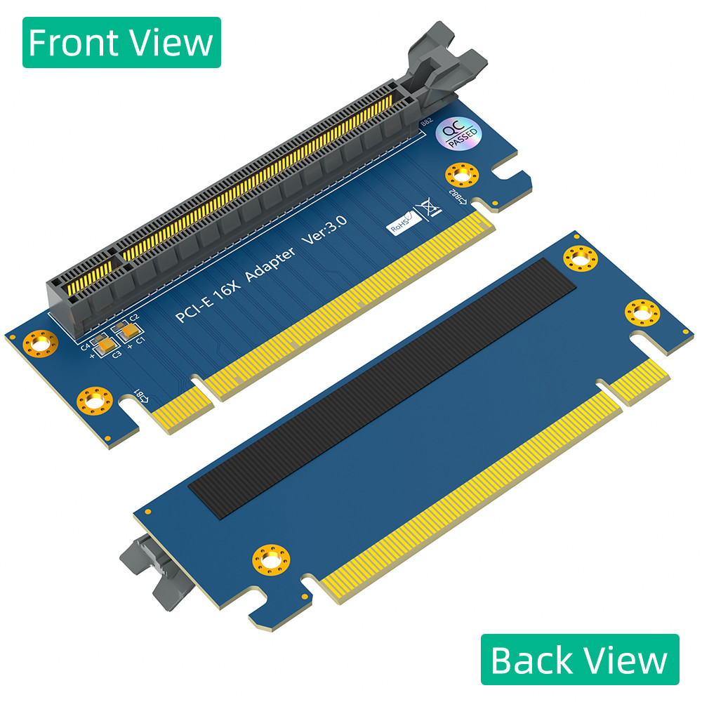 Pci-E 16x Riser Card,PCI Express 3.0 16X Extension Cable 90 Degree High Speed Riser Card
