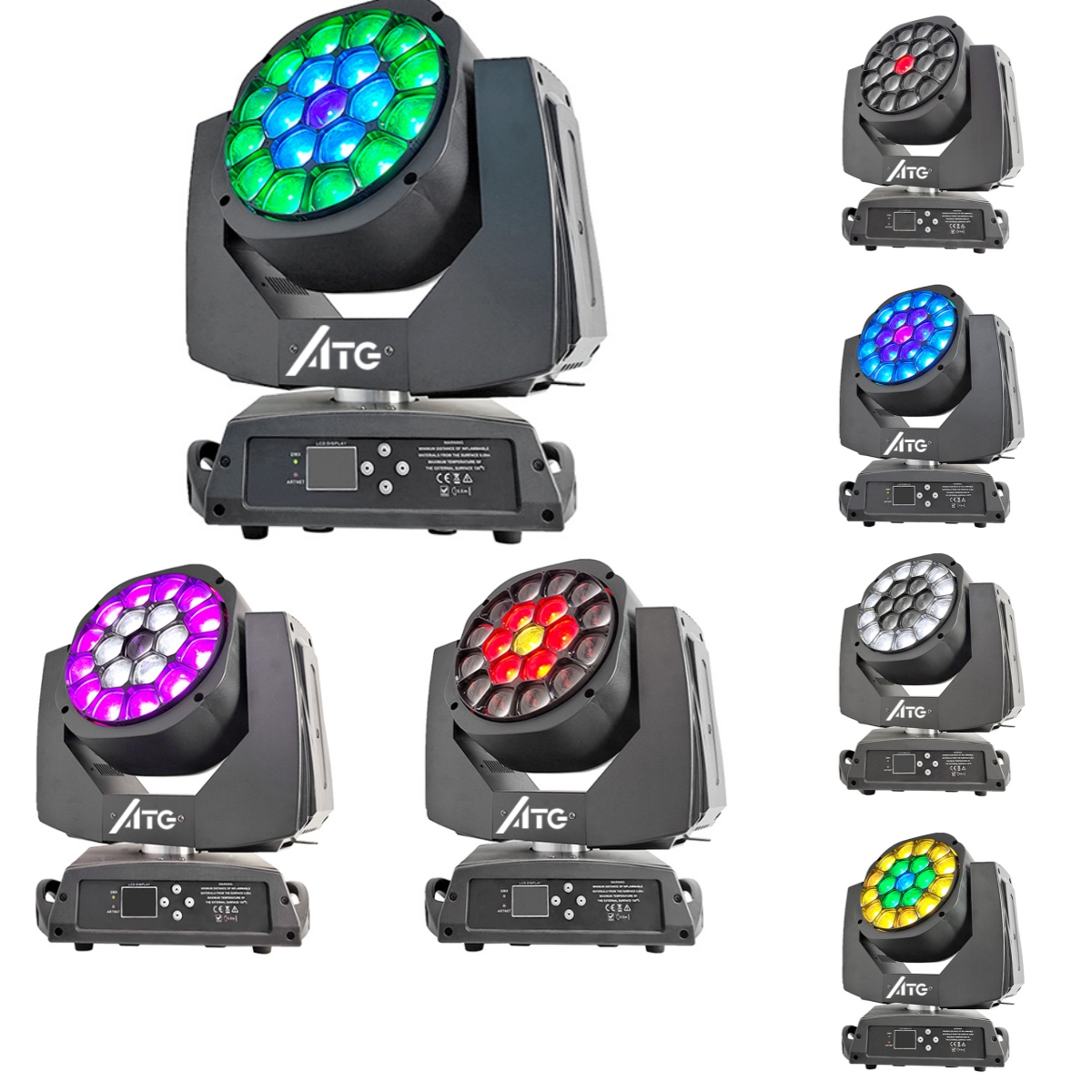 19x15w RGBW 4in1 Bee Eye KTV Nightclub Moving Head Disco Stage Light DJ Bar Party Disco WiFi Remote House Dyeing Light