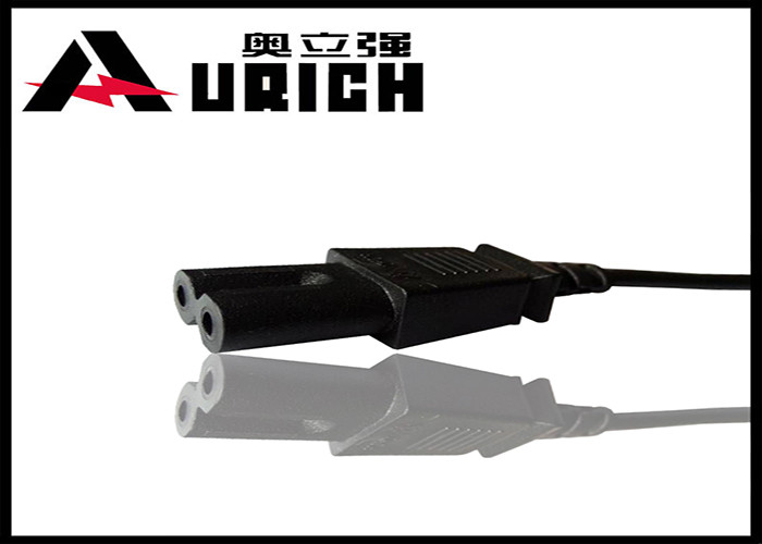 Slim AC Plug C7 Two Prong Power Cord 2.5A 250V UL Approval For Home Appliance