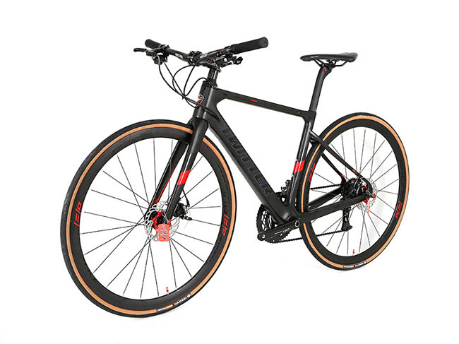 700x25C Wheel Carbon Fiber Hybrid Bike , 45cm Frame Bike XL Size Stable Frame
