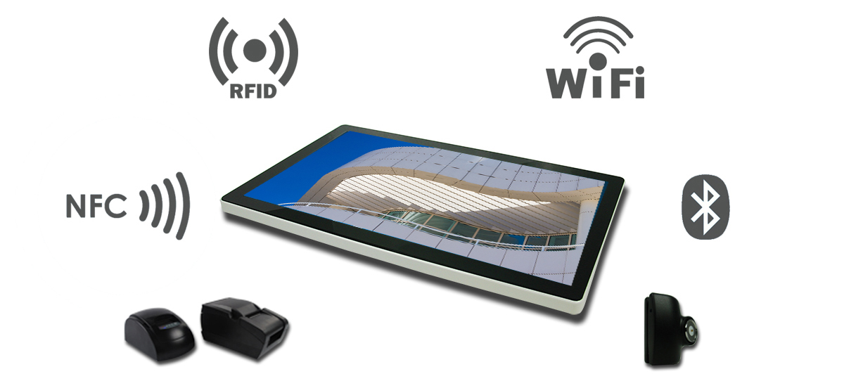 RoHS VESA Mount Windows Android All In One Touch Screen PC