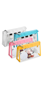 Clear makeup bag