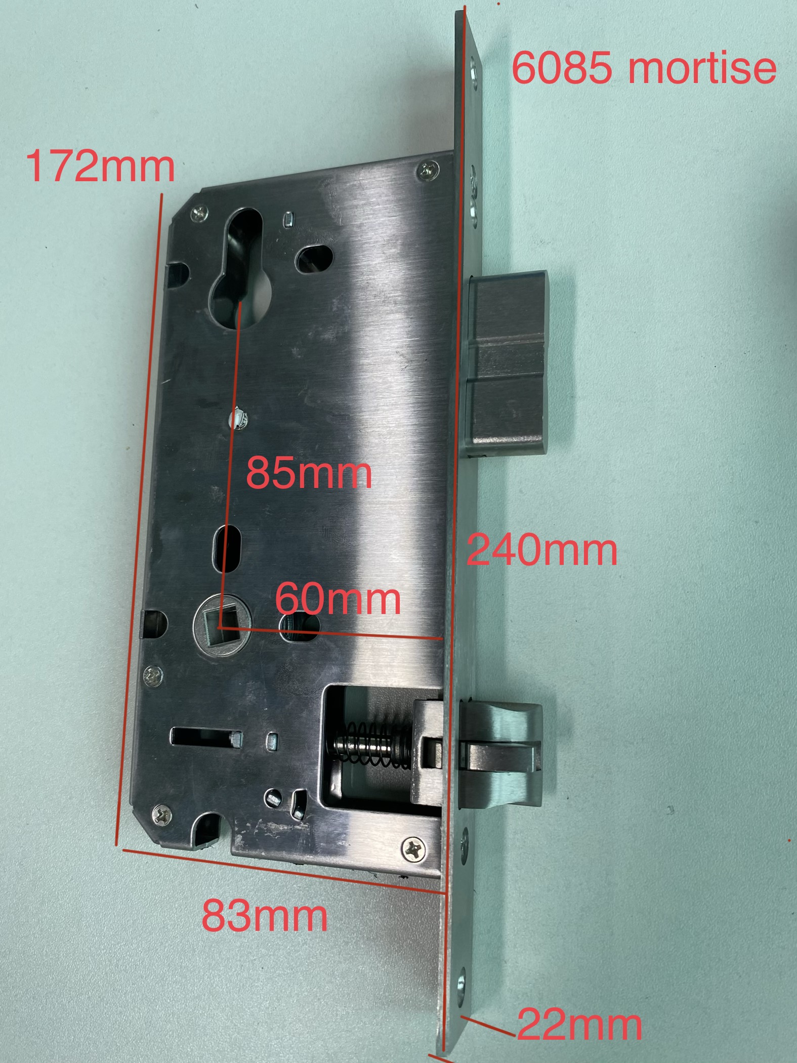 CE ROHS Door Lock Body Stainless Steel Mortise Lock Case