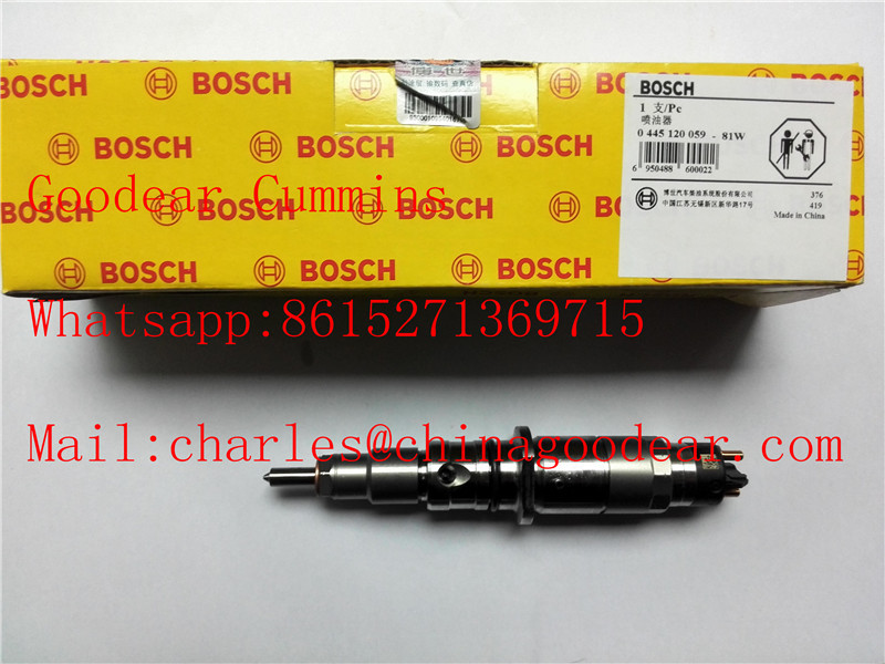 Dongfeng qsb diesel engine fuel injector 0445120059 for komatsu