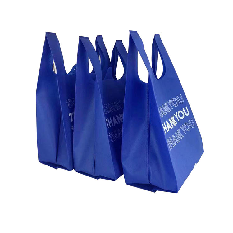 Latest Design Custom Eco-Friendly Reusable Vest T Shirt Nonwoven Supermarket Tote Grocery Market Shopping Carry Gift PP Non Woven Bags for Sale