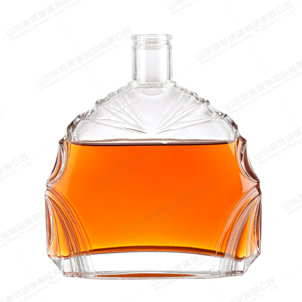 Transparent Glass Liquor Bottle For Custom Gin Vodka Tequila 700ml