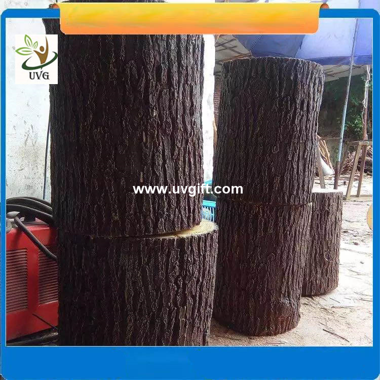 UVG realistic china fir stool model GRC fiberglass fake tree stump for park decoration CHR151